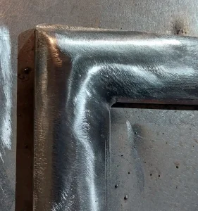 Mitre corner joint for hand rail