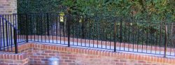 hand rail down a slope in Pulbourgh