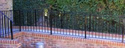hand rail down a slope in Pulbourgh