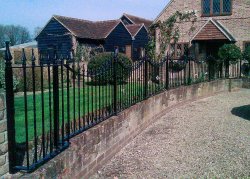 Wall railing on curved wall